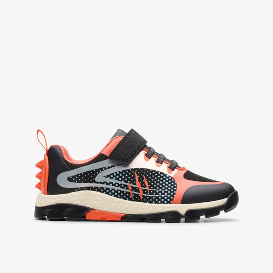 Steggy 2 Fly Kid Black/Orange - Clarks Deals