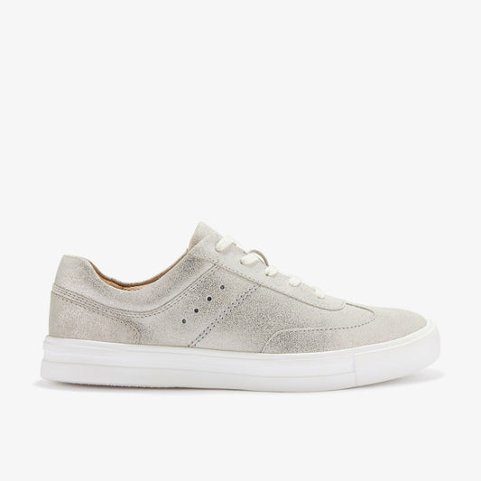 Makea Court Metallic Leather - Clarks Trusted