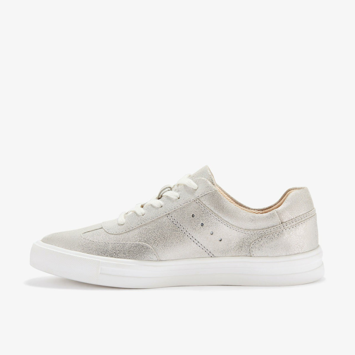 Makea Court Metallic Leather - Clarks Trusted