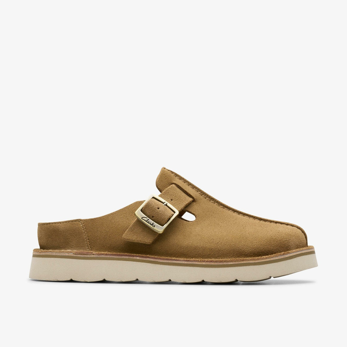 Solsbury Mule Dark Sand Suede - Clarks Recommended