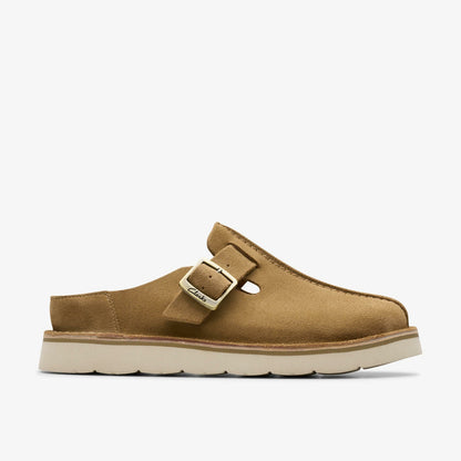 Solsbury Mule Dark Sand Suede - Clarks Recommended