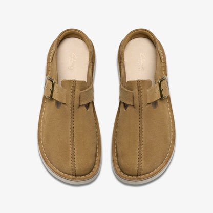 Solsbury Mule Dark Sand Suede - Clarks Recommended