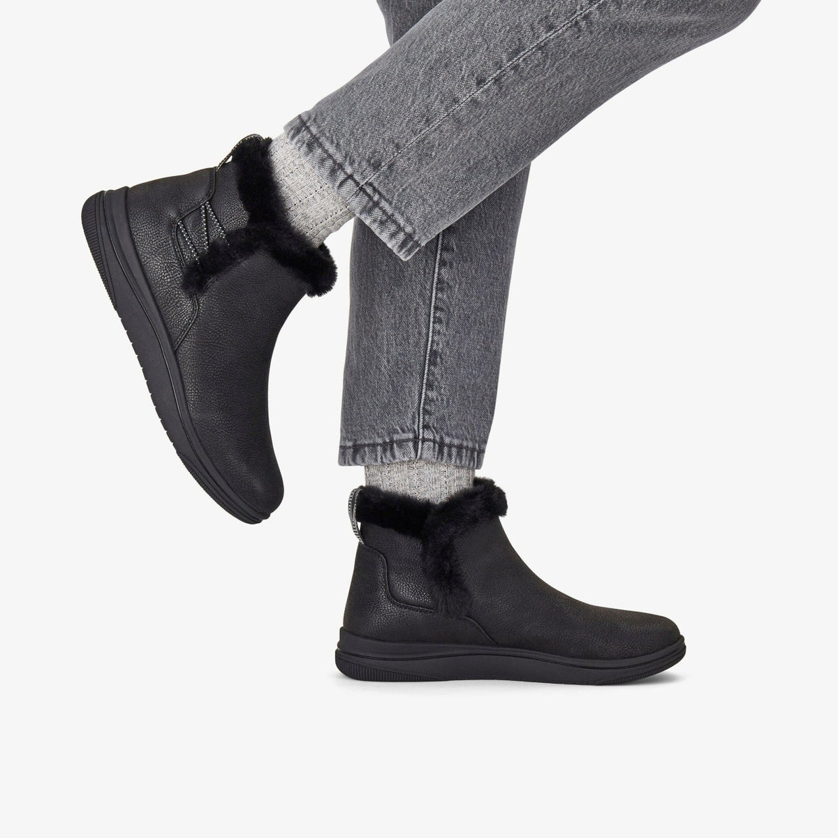 Brinkley Fur Black Combination - Clarks Exclusive
