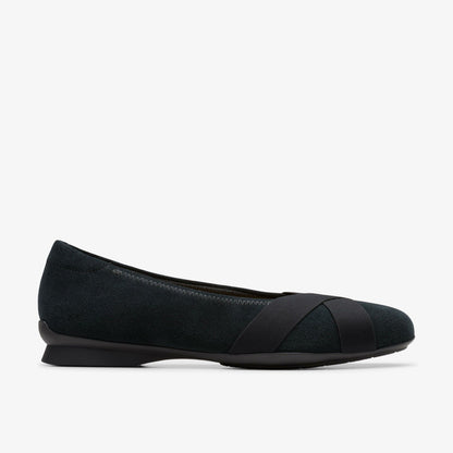 Jazmynn Gem Black Suede - Clarks Sale
