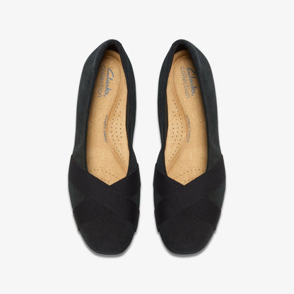 Jazmynn Gem Black Suede - Clarks Sale