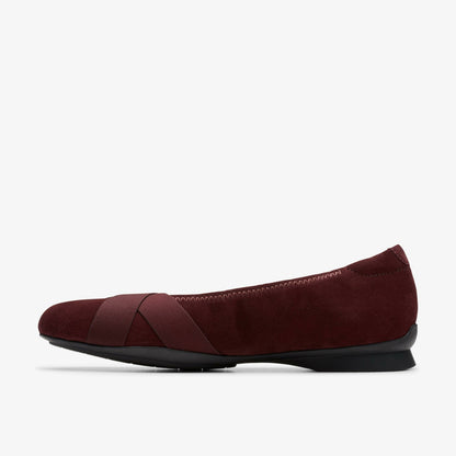 Jazmynn Gem Merlot Suede - Clarks Customer Favorite