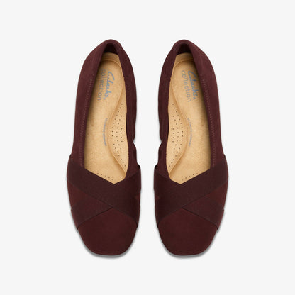 Jazmynn Gem Merlot Suede - Clarks Customer Favorite