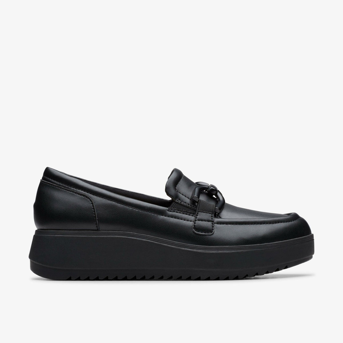 Zylah Top Black Leather - Clarks Trusted
