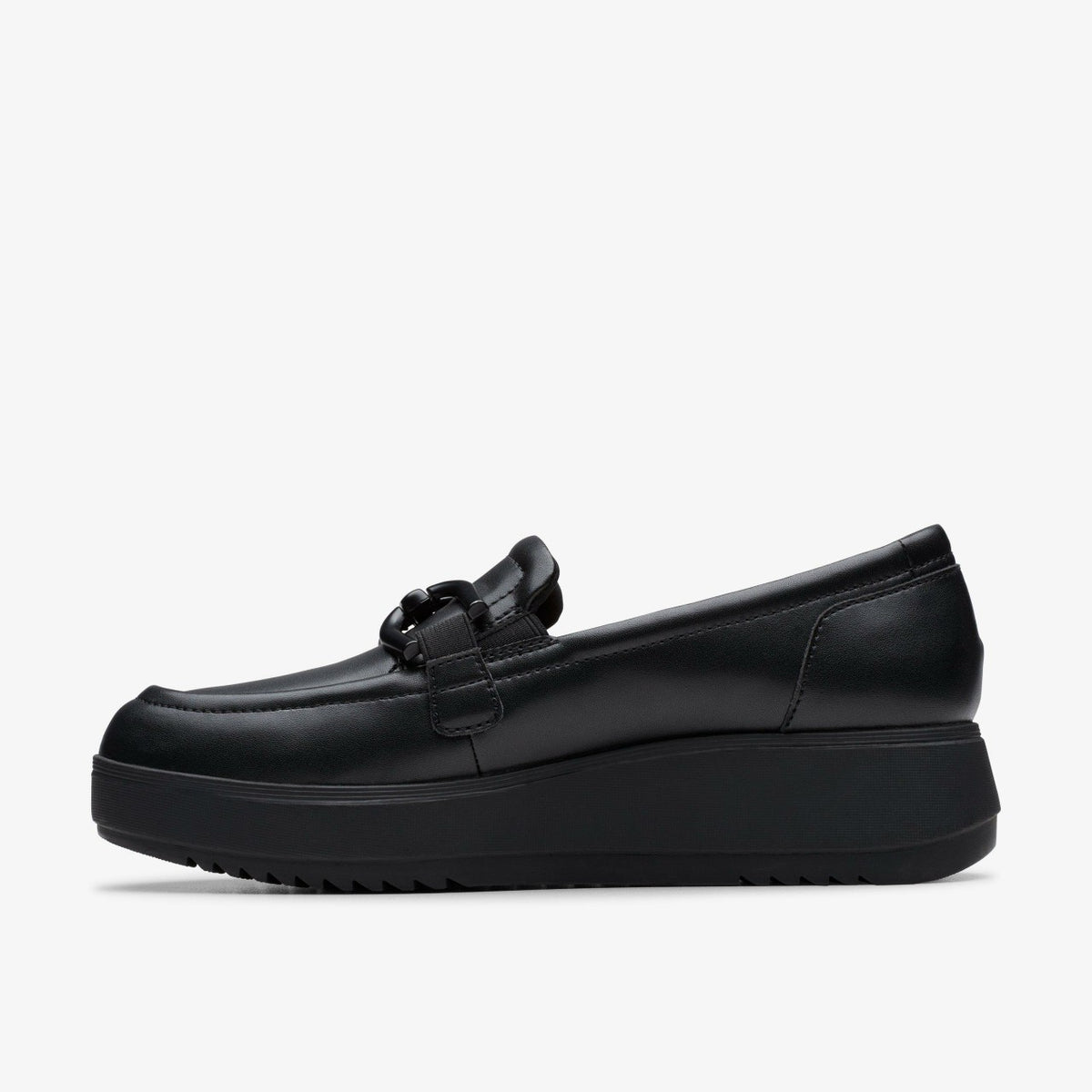 Zylah Top Black Leather - Clarks Trusted