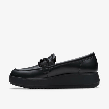 Zylah Top Black Leather - Clarks Trusted
