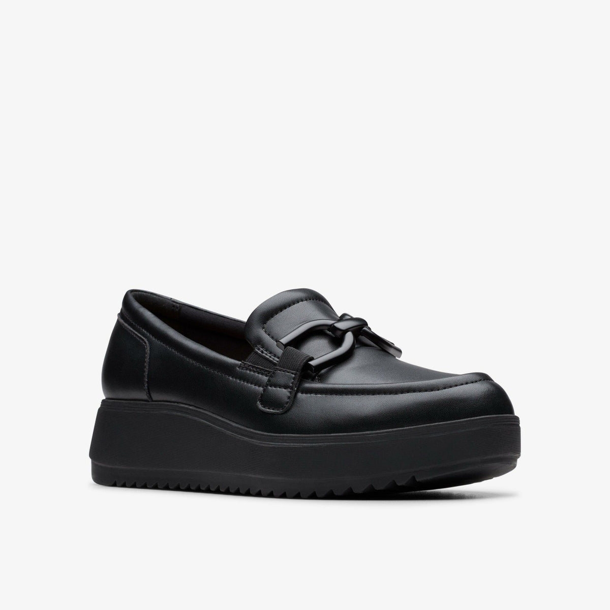 Zylah Top Black Leather - Clarks Trusted