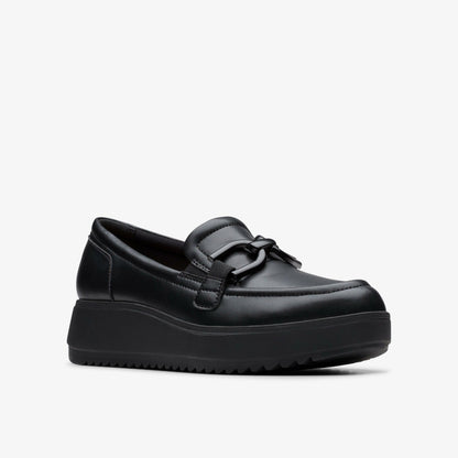Zylah Top Black Leather - Clarks Trusted