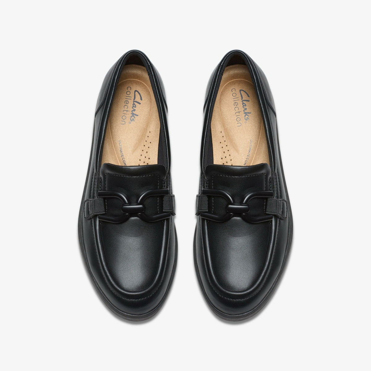 Zylah Top Black Leather - Clarks Trusted