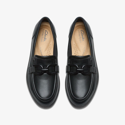 Zylah Top Black Leather - Clarks Trusted