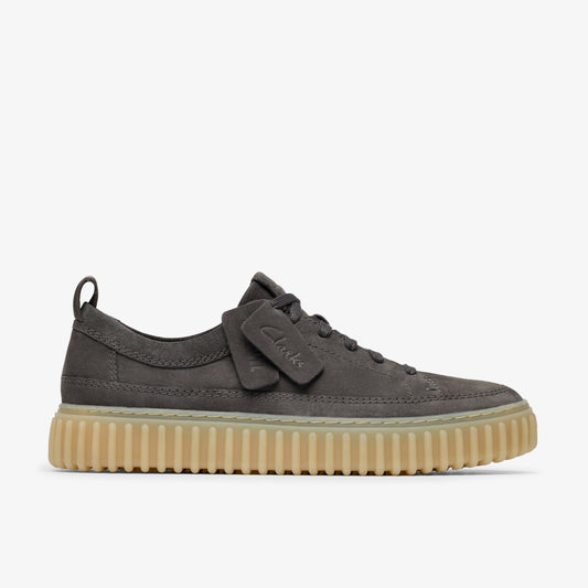Torhill Lace Dark Grey Nubuck - Clarks Smart Buy