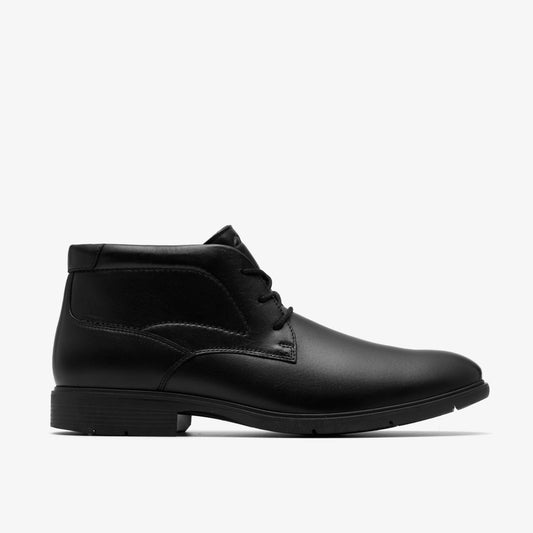 Eldredge Mid Black Leather - Clarks Smart Buy