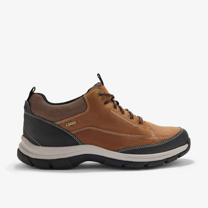 Spypath Lo GORE-TEX Dark Tan Leather - Clarks Discount