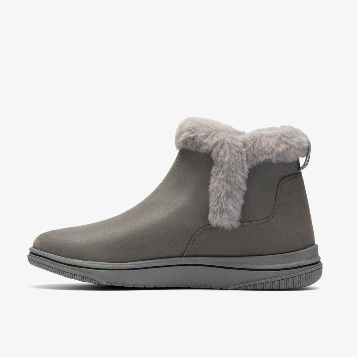 Brinkley Fur Dark Grey Combination - Clarks Exclusive