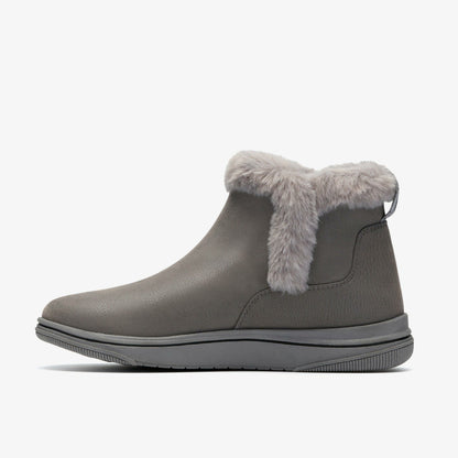 Brinkley Fur Dark Grey Combination - Clarks Exclusive
