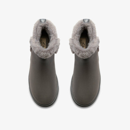 Brinkley Fur Dark Grey Combination - Clarks Exclusive