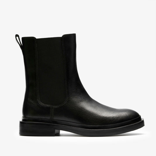 Previa Top Black Leather - Clarks Classic