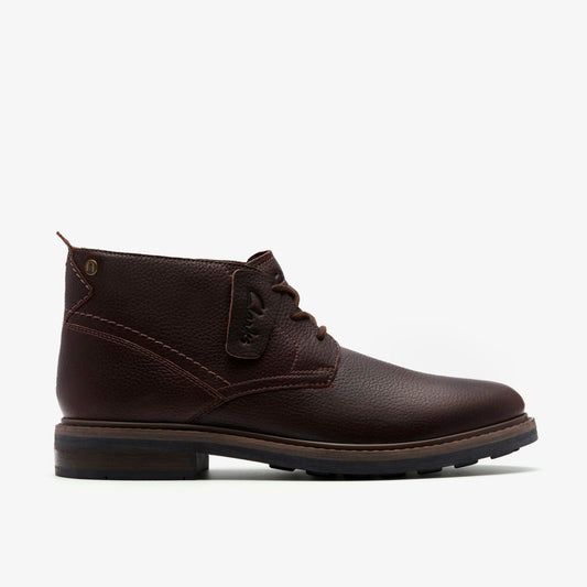 Newford Mid Waterproof Brown Warmlined Leather - Clarks Trusted