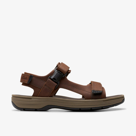 Saltway Edge Dark Brown Leather - Clarks Latest