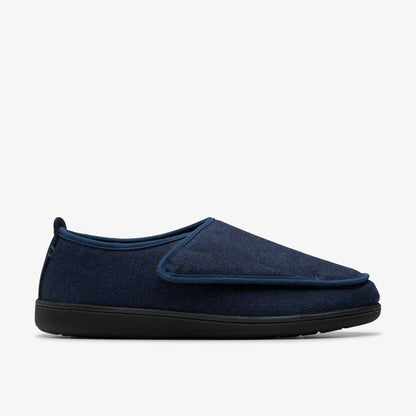 King Riptape Slipper Navy Interest - Clarks Best Seller