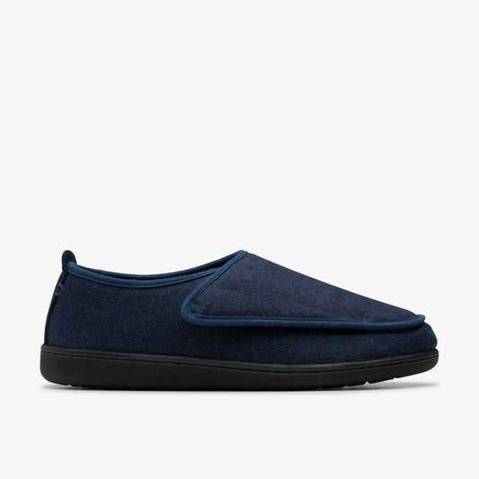 King Riptape Slipper Navy Interest - Clarks Best Seller