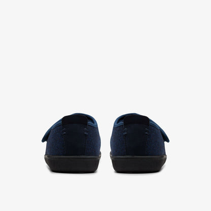 King Riptape Slipper Navy Interest - Clarks Best Seller