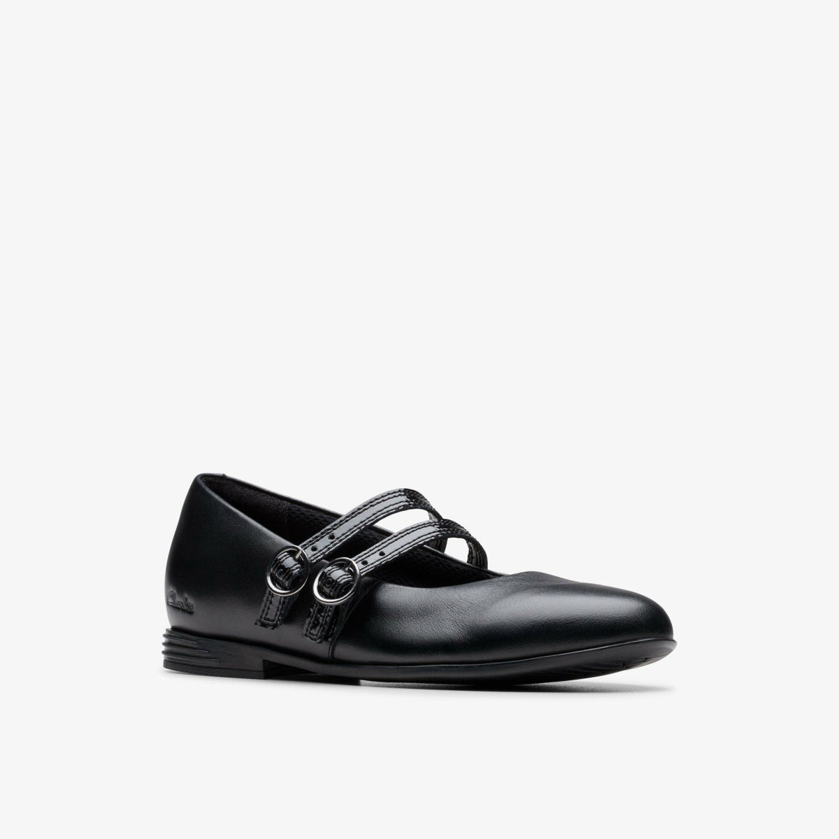 Finja Bar Older Black Leather - Clarks Hot Sale
