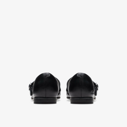 Finja Bar Older Black Leather - Clarks Hot Sale