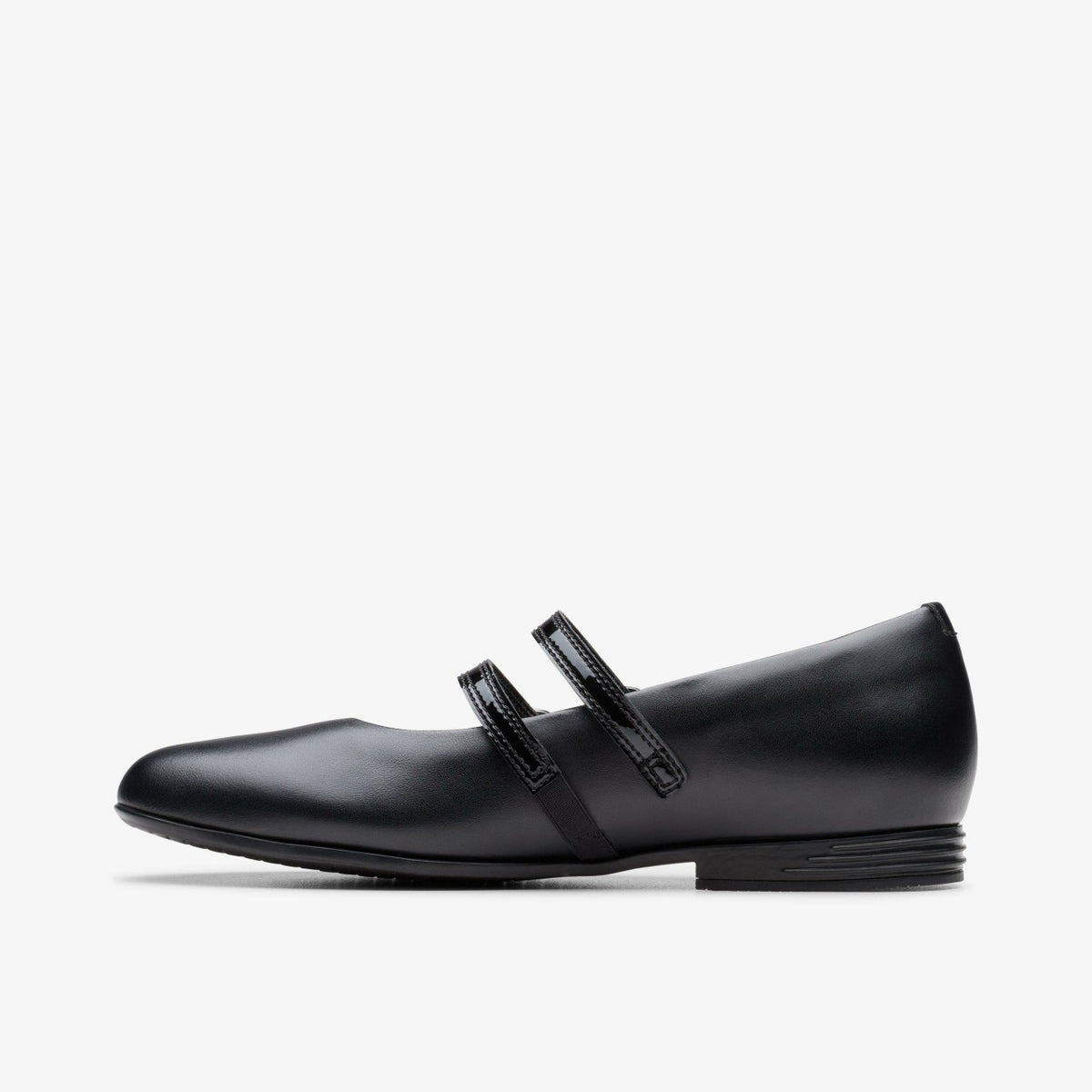 Finja Bar Youth Black Leather - Clarks Best Price