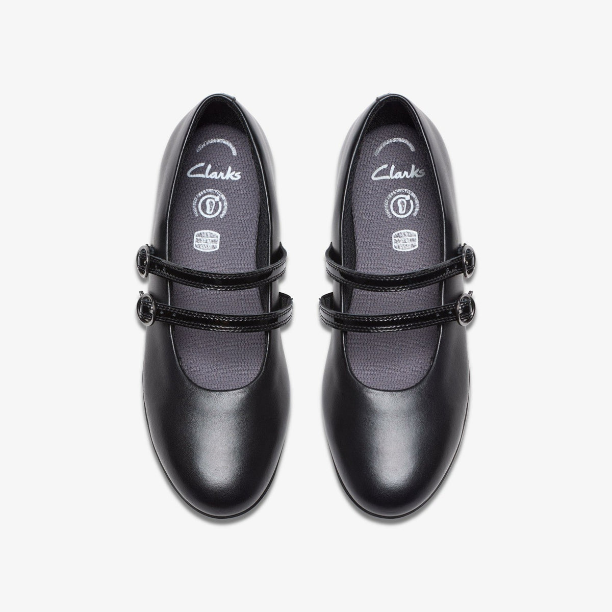 Finja Bar Youth Black Leather - Clarks Best Price