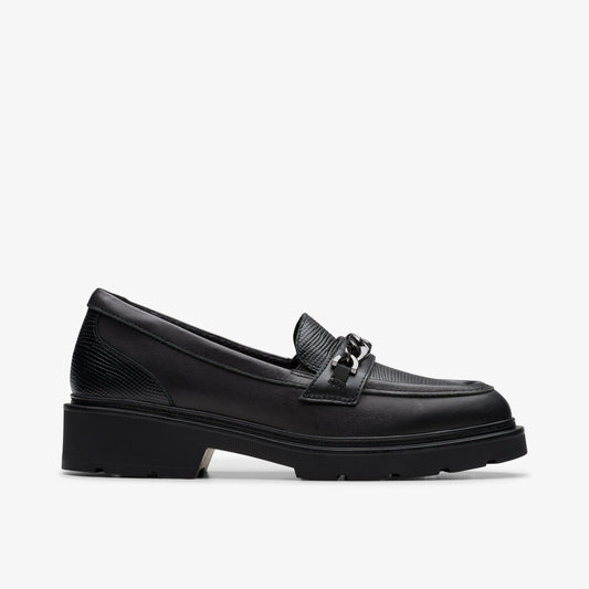 Eris Edge Youth Black Leather - Clarks Best Seller