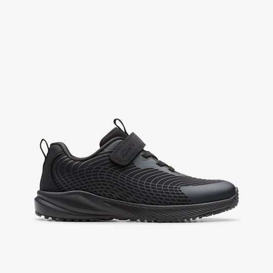 Deyes Dash Kid Black/Black - Clarks New