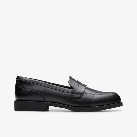 Tapa Edge Youth Black Leather - Clarks Recommended