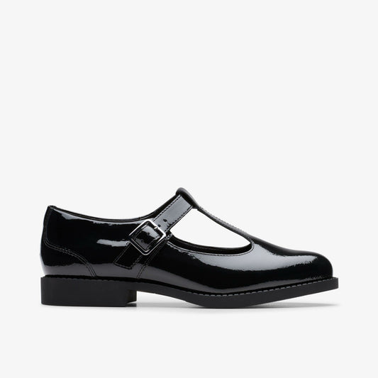 Tapa Hope Youth Black Patent - Clarks Featured
