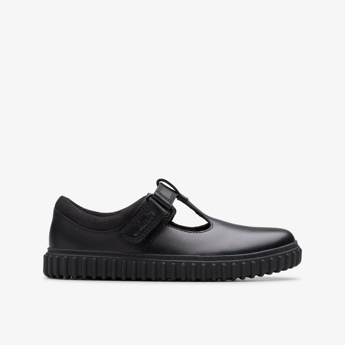 Cove Hope Kid Black Leather - Clarks Value