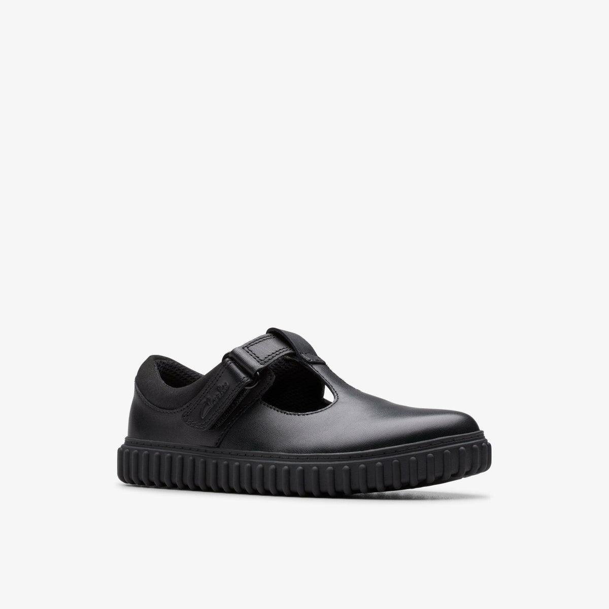 Cove Hope Kid Black Leather - Clarks Value