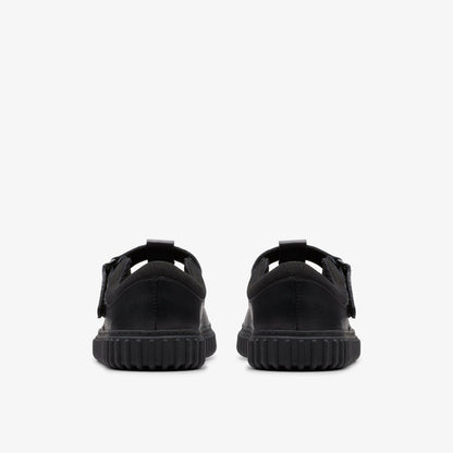 Cove Hope Kid Black Leather - Clarks Value