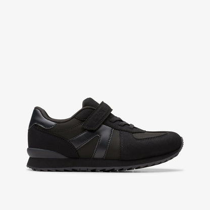 Jaspen Vibe Kid Black/Black - Clarks Essential