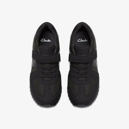 Jaspen Vibe Kid Black/Black - Clarks Essential