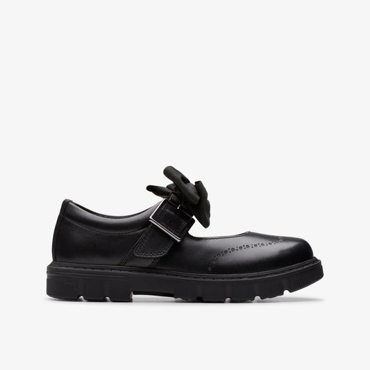Lorcam Jane Kid Black Leather - Clarks Great Value