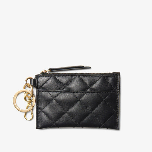 Quilted Card Black Leather - Clarks Sale