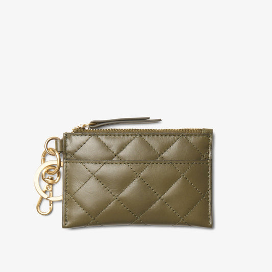 Quilted Card Olive Leather - Clarks Exclusive