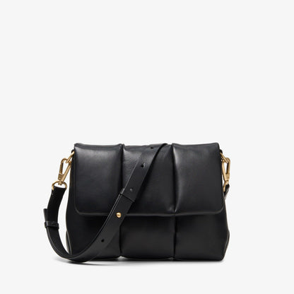 Puffy Crossbody Black Leather - Clarks Great Value