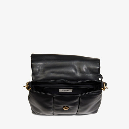 Puffy Crossbody Black Leather - Clarks Great Value