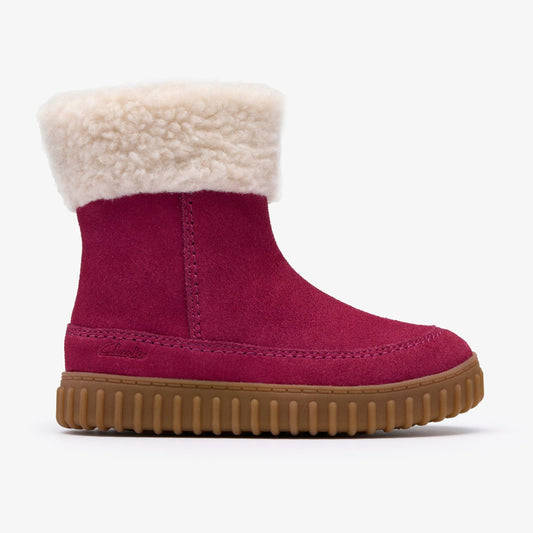 Cove Snug Toddler Berry Suede - Clarks Featured