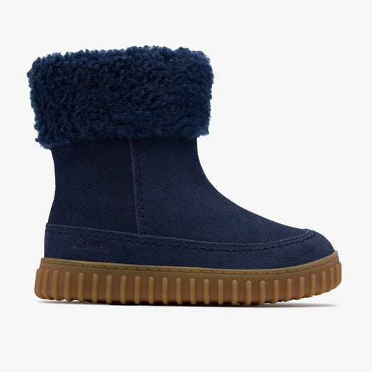 Cove Snug Toddler Navy Suede - Clarks Popular